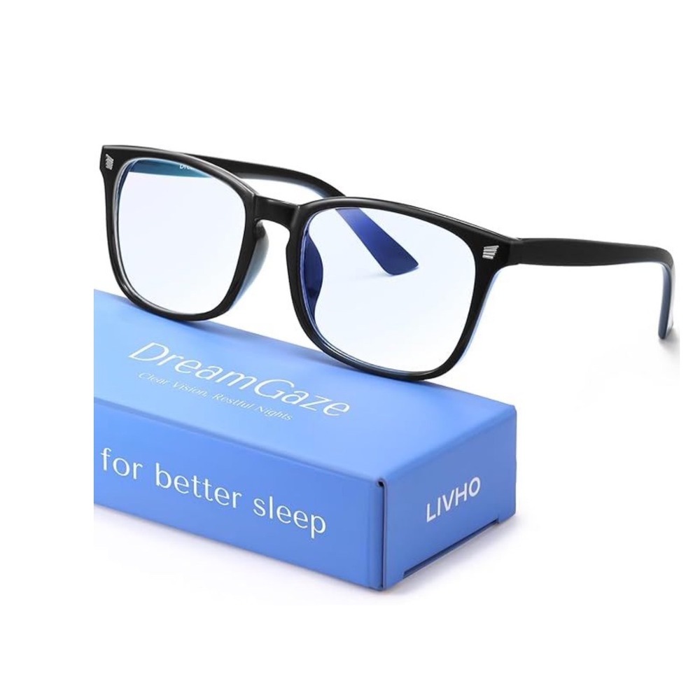Livho DreamGaze Gaming Blue Light Blocking Glasses Black Square Frame Unisex